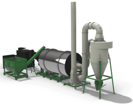 Uscator rotativ rumegus SPB-10 de la Agro Bio Brichet Energy Solutions Srl