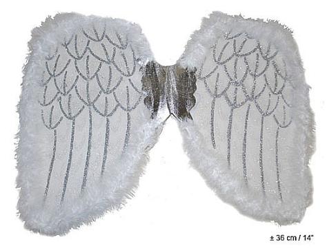 Accesoriu&nbsp;&nbsp;party Aripi de inger din pene 36cm - 53404 de la Hobbyplanet Romania
