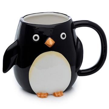 Cana din ceramica 540 ml - in forma de pinguin 3D de la Hobbyplanet Romania