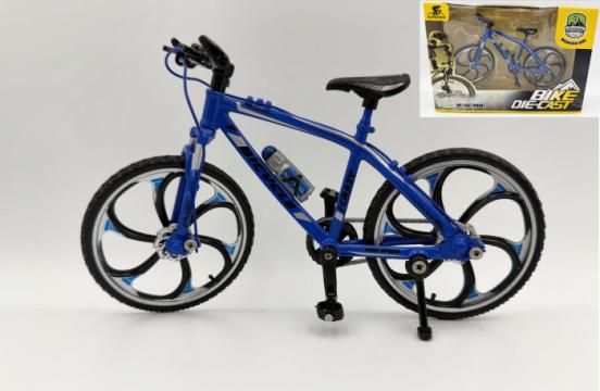 Macheta bicicleta Mountain Bike 1:10 albastra Golden Wheel de la Hobbyplanet Romania