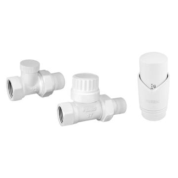 Robineti calorifer cap termostatic drepti white de la Store Dolphin Srl