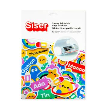 Vinil printabil lucios Siser A4 - sticker glossy inkjet
