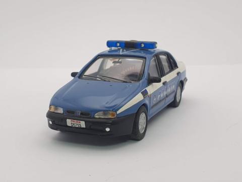 Macheta auto Fiat Marea Polizia 1999 albastru cu alb de la Hobbyplanet Romania
