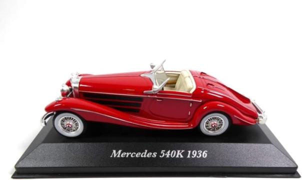 Macheta Mercedes-Benz 540K 1936 rosu, scara 1:43, Atlas