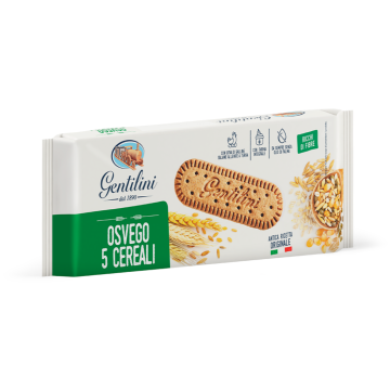 Biscuiti Osvego cu cinci cereale 250g - de la Gentilini