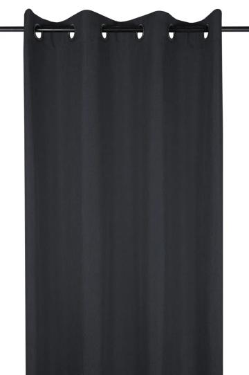 Draperie Bea 140X260 cm, culoare gri inchis, 100% poliester de la URBANIX SRL