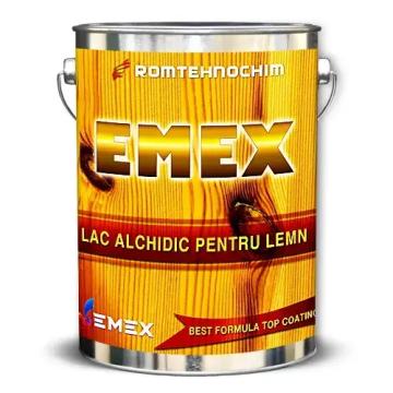 Lac alchidic lucios pentru lemn Emex de la Romtehnochim Srl