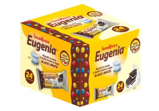 Biscuiti cu crema de cacao si lapte Eugenia Black White Dob de la KraftAdvertising Srl
