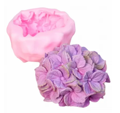 Matrita de silicon - floare hortensie, 10.5 x 7 cm de la Trademilmat Srl