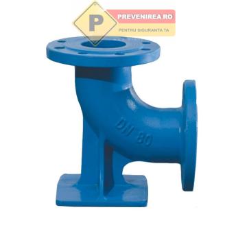 Cot cu picior si flanse DN 80 pentru hidrant