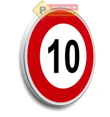 Indicator viteza 10 km/h - semn rutier rezistent
