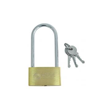 Lacat ingust de alama cu tija lunga 50mm / blister de la URBANIX SRL