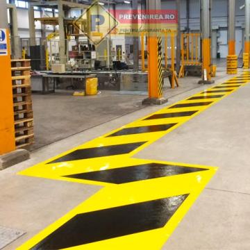 Marcaje rutiere profesionale cu vopsea cauciucata
