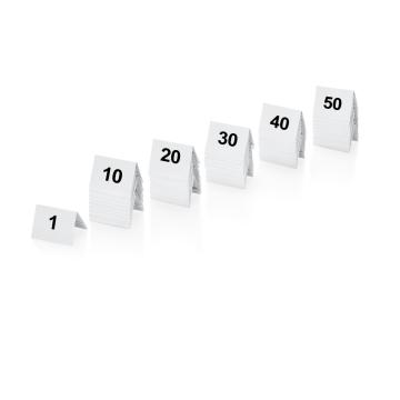 Set 50 numere masa plastic, 1-50 de la Ad Horeca Concept Srl
