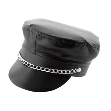 Sapca Rocker Biker neagra cu lantisor auriu, marime unica de la Hobbyplanet Romania