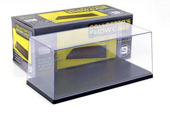 Vitrina expunere machete 1:24, postament negru de la Hobbyplanet Romania