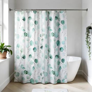 Perdea dus Eva 180x180 cm - Aquarelle - bleu / verde de la URBANIX SRL