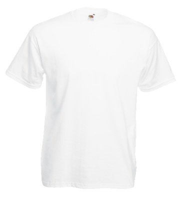 Tricou Fruit Of The Loom Valueweight alb, marimea L de la Sublirom Co. SRL