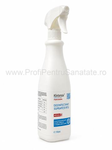 Dezinfectant suprafete gata de lucru Klintensiv 750 ml de la Profi Pentru Sanatate Srl