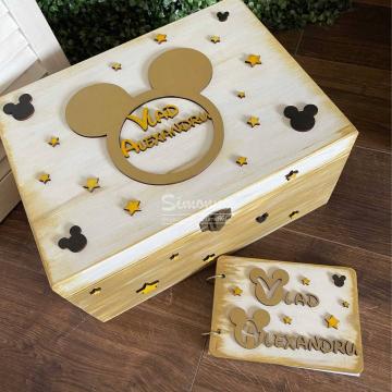Set cadou cutie cu caiet amintiri, personalizat de la Simonne