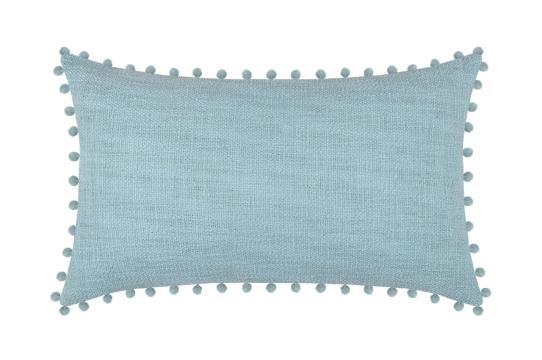 Perna decorativa Sanchez 30X50 cm, culoare bleu, 100% bumbac de la URBANIX SRL