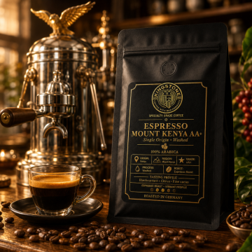 Cafea de specialitate Espresso Mount Kenya AA+ Grade de la Kingstone Commerce S.R.L.