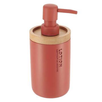 Dispenser sapun polirasina 280 ml - caramiziu / bamboo de la URBANIX SRL