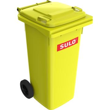 Europubela din material plastic, 240 l, culoare galben Sulo