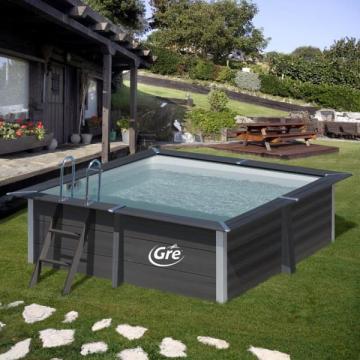 Set piscina compozit GRE patrata 326 x 326 x H 96, Avantgard de la Comfort Garden Solutions Srl