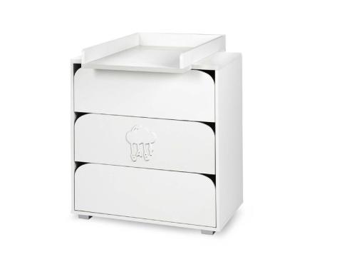 Comoda copii Klups Nel Cloud alb